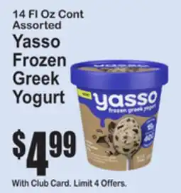 SuperFresh Yasso Frozen Greek Yogurt offer