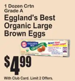 SuperFresh Eggland's Best Organic Large Brown Eggs offer