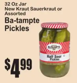 SuperFresh 32 Oz Jar New Kraut Sauerkraut or Assorted Ba-tampte Pickles offer