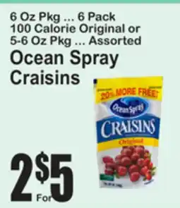 SuperFresh Ocean Spray Craisins offer