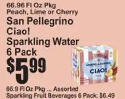SuperFresh San Pellegrino Ciao! Sparkling Water offer