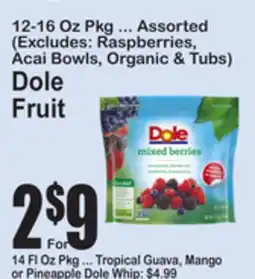 SuperFresh 12-16 Oz Pkg ... Assorted (Excludes: Raspberries, Acai Bowls, Organic & Tubs) offer