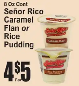 SuperFresh Señor Rico Caramel Flan or Rice Pudding offer