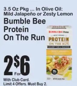 SuperFresh Bumble Bee Protein On The Run offer