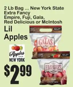 SuperFresh 2 Lb Bag ... New York State Extra Fancy Empire, Fuji, Gala, Red Delicious or McIntosh Lil Apples offer