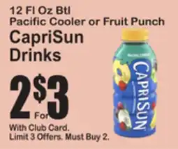 SuperFresh CapriSun Drinks offer
