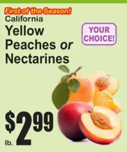 SuperFresh First of the Season! California Yellow Peaches or Nectarines offer