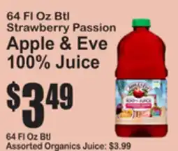 SuperFresh 64 Fl Oz Btl Strawberry Passion Apple & Eve 100% Juice offer