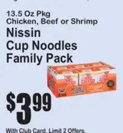 SuperFresh Nissin Cup Noodles Family Pack offer