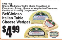 SuperFresh BelGioioso Italian Table Cheese Wedges offer