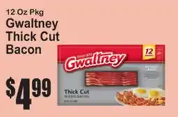 SuperFresh 12 Oz Pkg Gwaltney Thick Cut Bacon offer