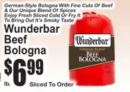 SuperFresh Wunderbar Beef Bologna offer