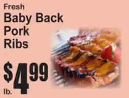 SuperFresh Fresh Baby Back Pork Ribs offer