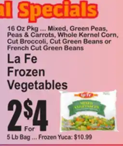 SuperFresh La Fe Frozen Vegetables offer