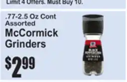 SuperFresh 77-2.5 Oz Cont Assorted McCormick Grinders offer