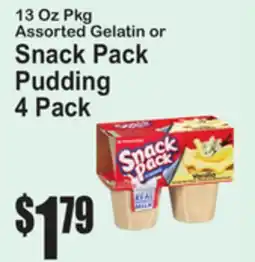 SuperFresh 13 Oz Pkg Assorted Gelatin or Snack Pack Pudding offer