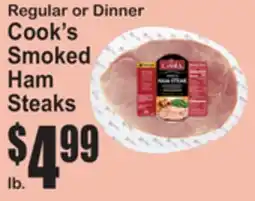 SuperFresh Regular or Dinner Cook's Smoked Ham Steaks offer