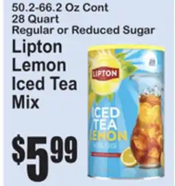 SuperFresh Lipton Lemon Iced Tea Mix offer