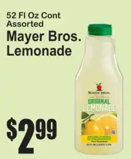 SuperFresh 52 FL Oz Cont Assorted Mayer Bros. Lemonade offer