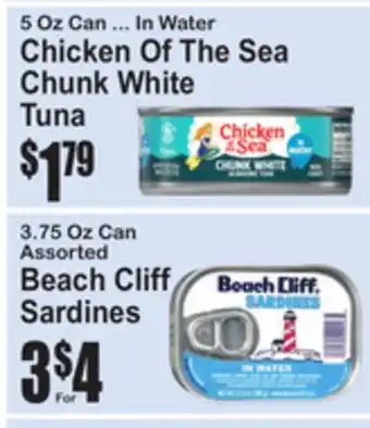 SuperFresh Chicken Of The Sea Chunk White Tuna offer