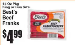 SuperFresh Best's Beef Franks offer