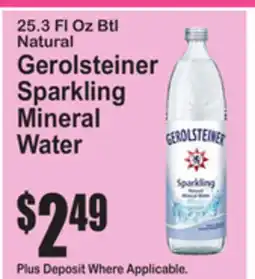 SuperFresh Gerolsteiner Sparkling Mineral Water offer