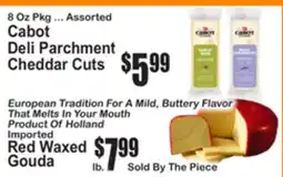 SuperFresh Cabot Deli Parchment Cheddar Cuts offer
