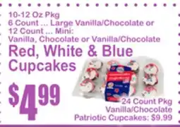 SuperFresh Red, White & Blue Cupcakes offer