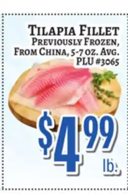 Trade Fair Supermarket TILAPIA FILLET offer