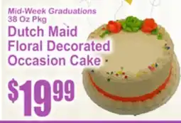 SuperFresh Dutch Maid Floral Decorated Occasion Cake offer