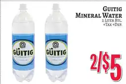 Trade Fair Supermarket GUITIG MINERAL WATER offer