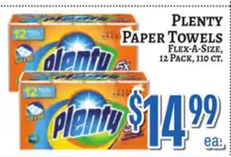 Trade Fair Supermarket PLENTY PAPER TOWELS offer