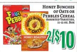 Trade Fair Supermarket Honey Bunches of Oats OR Pebbles Cereal offer