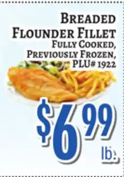 Trade Fair Supermarket BREADED FLOUNDER FILLET offer