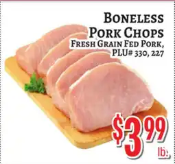 Trade Fair Supermarket BONELESS PORK CHOPS offer