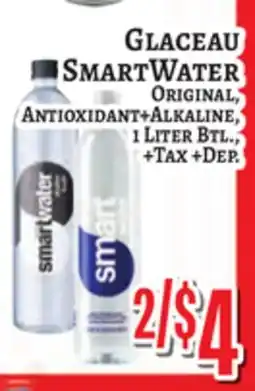 Trade Fair Supermarket Glaceau SMARTWATER Original, Antioxidant+Alkaline offer