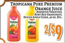 Trade Fair Supermarket TROPICANA PURE PREMIUM Orange Juice offer