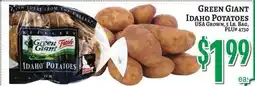 Trade Fair Supermarket GREEN GIANT Idaho Potatoes offer