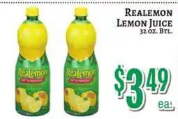 Trade Fair Supermarket Realemon Lemon Juice offer
