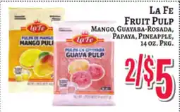 Trade Fair Supermarket La Fe Fruit Pulp offer