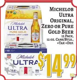 Trade Fair Supermarket Michelob Ultra Original, Zero or Pure Gold Beer offer