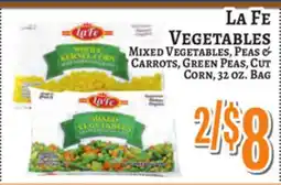 Trade Fair Supermarket La Fe VEGETABLES offer