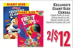 Trade Fair Supermarket Kellogg's Giant Size Cereal offer