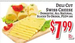 Trade Fair Supermarket DELI CUT SWISS CHEESE offer