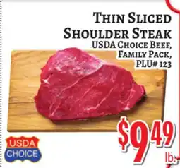 Trade Fair Supermarket THIN SLICED SHOULDER STEAK offer
