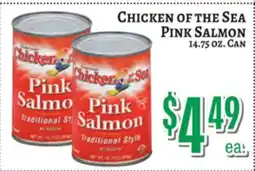 Trade Fair Supermarket CHICKEN OF THE SEA PINK SALMON offer
