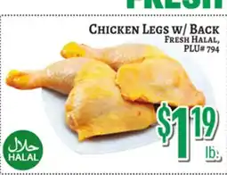 Trade Fair Supermarket Chicken Legs w/ BACK offer