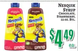 Trade Fair Supermarket Nesquik SYRUP offer