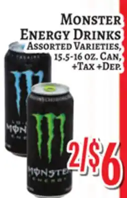 Trade Fair Supermarket MONSTER ENERGY DRINKS offer
