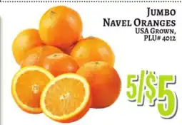Trade Fair Supermarket JUMBO NAVEL ORANGES offer